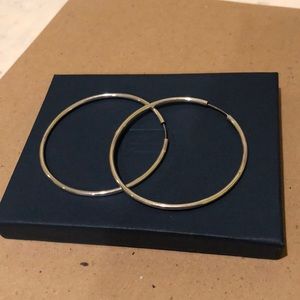 Sterling silver hoop earrings